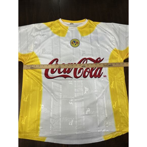 Vtg 2001 2002 Mens 2XL Coca Cola Corona Club America Football Soccer Jersey - Picture 9 of 11